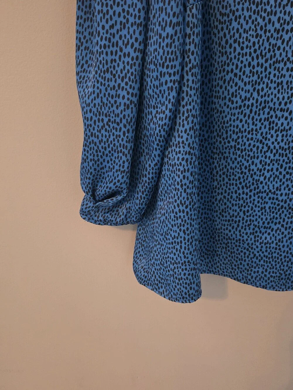 Banana Republic Blue Print Blouse Size S